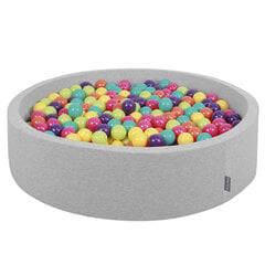 KiddyMoon Baby bumbu baseins ar bumbiņām 120x30 cm/600 bumbiņas ∅ 7cm cena un informācija | Rotaļlietas zīdaiņiem | 220.lv