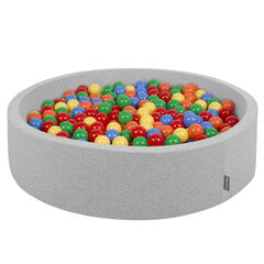KiddyMoon Baby bumbu baseins ar bumbiņām 120x30 cm/1000 bumbiņas ∅ 7cm cena un informācija | Rotaļlietas zīdaiņiem | 220.lv