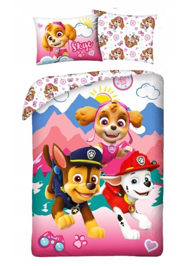 Bērnu gultas veļas komplekts Paw Patrol 140x200, 2 daļas cena un informācija | Bērnu gultas veļa | 220.lv