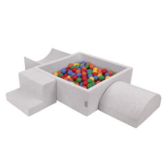 Kiddymoon kvadrātveida bumbu baseins bērniem (300 bumbiņas) cena un informācija | Rotaļlietas zīdaiņiem | 220.lv