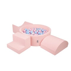 Детская площадка KiddyMoon Foam с круглым бассейном для шариков (200 шариков), версия 2 цена и информация | Игрушки для малышей | 220.lv