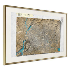 Плакат Raised Relief Map: Berlin цена и информация | Картины | 220.lv