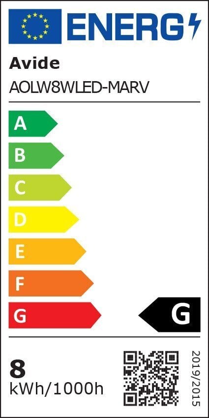 Āra gaismeklis Avide, stiprināms pie sienas, Marseille Vertical LED 8W NW IP54 цена и информация | Āra apgaismojums | 220.lv