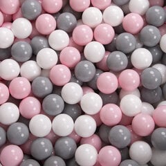 Детская площадка с квадратным бассейном для шариков KiddyMoon Foam (300 шариков), Версия 3, темно-голубой: белый/серый/мятный цвет цена и информация | Игрушки для малышей | 220.lv