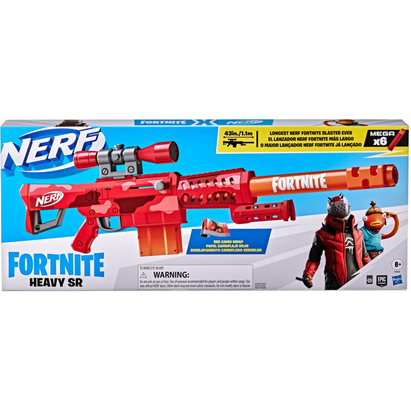 Rotaļlietu ierocis, Hasbro Nerf Fortnite Heavy SR F0928 cena un informācija | Rotaļlietas zēniem | 220.lv