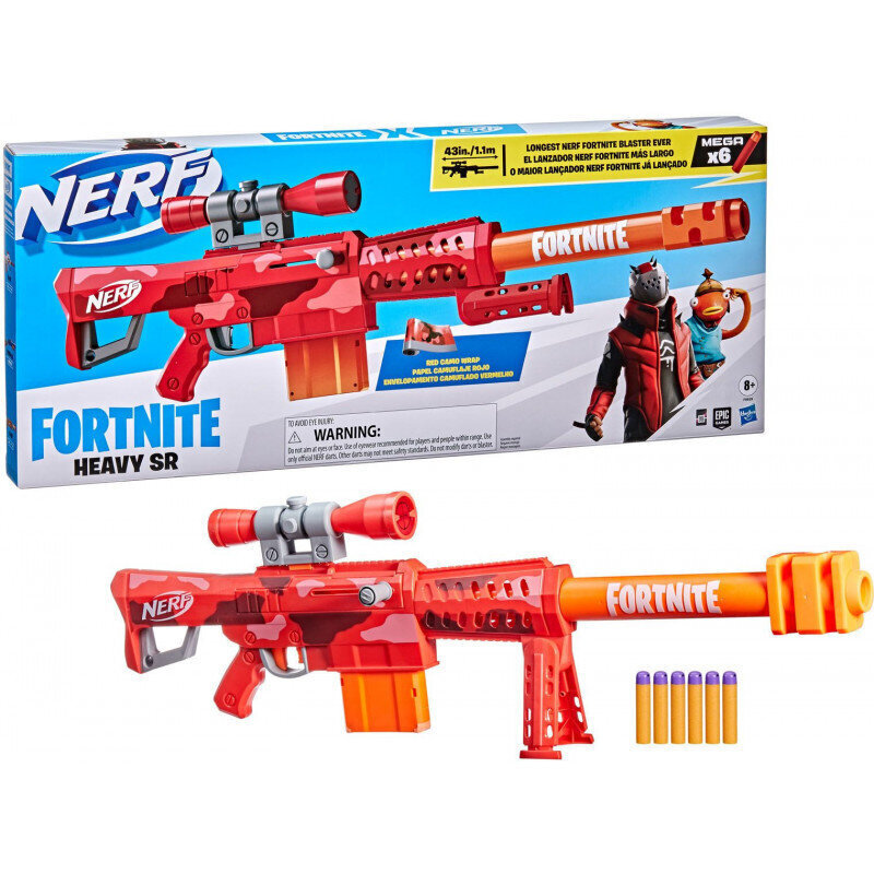 Rotaļlietu ierocis, Hasbro Nerf Fortnite Heavy SR F0928 цена и информация | Rotaļlietas zēniem | 220.lv