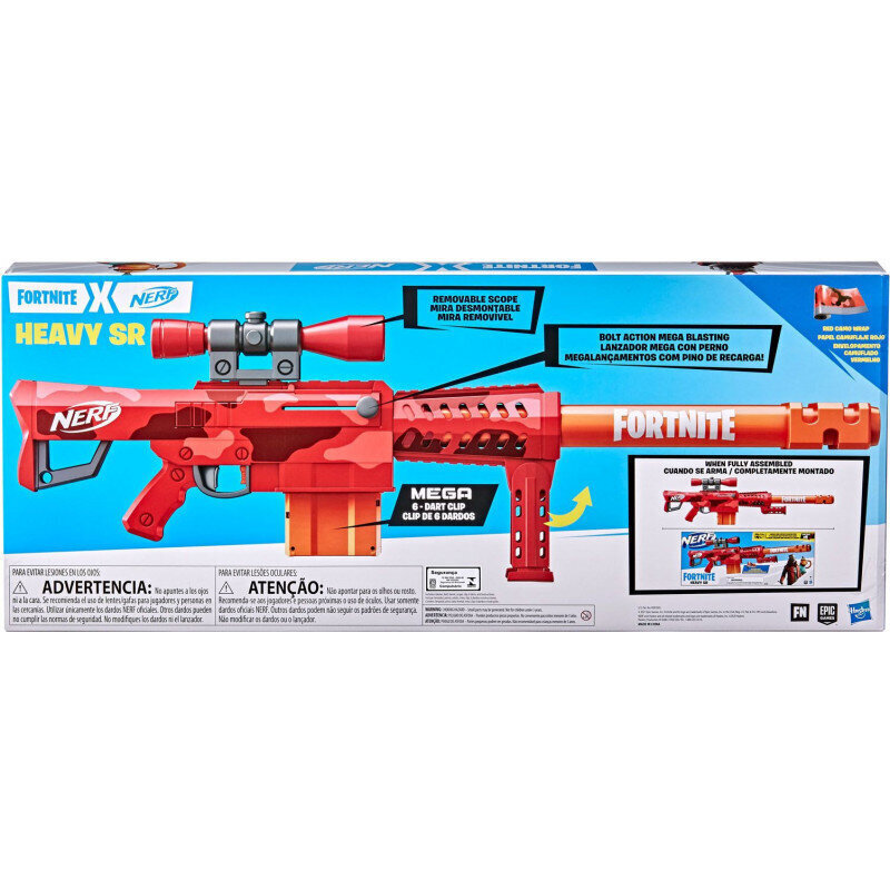 Rotaļlietu ierocis, Hasbro Nerf Fortnite Heavy SR F0928 cena un informācija | Rotaļlietas zēniem | 220.lv