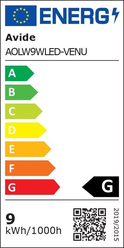 Āra gaismeklis - stiprināms pie sienas, Avide Venice LED 9W NW IP54 cena un informācija | Āra apgaismojums | 220.lv