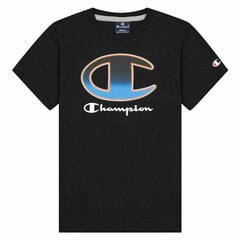 Krekls ar Īsām Piedurknēm Champion Crewneck T-Shirt B Melns S6440270 цена и информация | Рубашки для мальчиков | 220.lv
