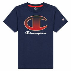 Krekls ar Īsām Piedurknēm Champion Crewneck T-Shirt B Tumši Zils S6440229 cena un informācija | Zēnu krekli | 220.lv
