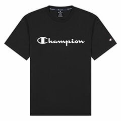 Футболка с коротким рукавом Champion Crewneck Script Logo M Чёрный S6440201 цена и информация | Мужская спортивная одежда | 220.lv