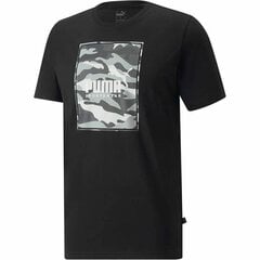 Vīriešu Krekls ar Īsām Piedurknēm Puma Box Logo Camo Melns S6439354 cena un informācija | Sporta apģērbs vīriešiem | 220.lv