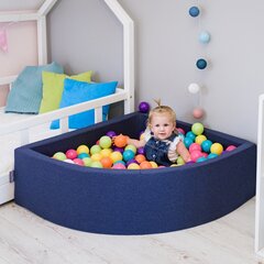 Детский бассейн KiddyMoon 90x30 см/без мячей, сертифицирован в ЕС, черный цена и информация | Игрушки для малышей | 220.lv