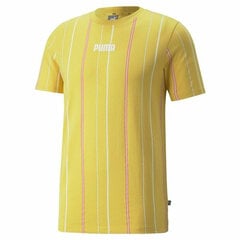 Футболка с коротким рукавом мужская Puma Modern Basics Stripe M Жёлтый S6442605 цена и информация | Мужская спортивная одежда | 220.lv