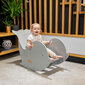 KiddyMoon bērnu koka šūpuļkrēsls Montessori mākonis WR-002, Zils cena un informācija | Šūpoles | 220.lv
