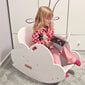 KiddyMoon bērnu koka šūpuļkrēsls Montessori mākonis WR-002, Zils cena un informācija | Šūpoles | 220.lv