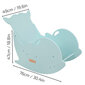 KiddyMoon bērnu koka šūpuļkrēsls Montessori Delfīns WR-001, Gaiši zaļš цена и информация | Šūpoles | 220.lv