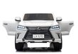 Divvietīgs bērnu elektromobilis Lexus DK-LX570, balts cena un informācija | Bērnu elektroauto | 220.lv