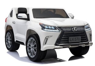 Divvietīgs bērnu elektromobilis Lexus DK-LX570, balts цена и информация | Электромобили для детей | 220.lv