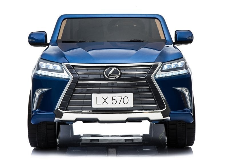 Divvietīgs bērnu elektromobilis Lexus DK-LX570, zils glancēts cena un informācija | Bērnu elektroauto | 220.lv