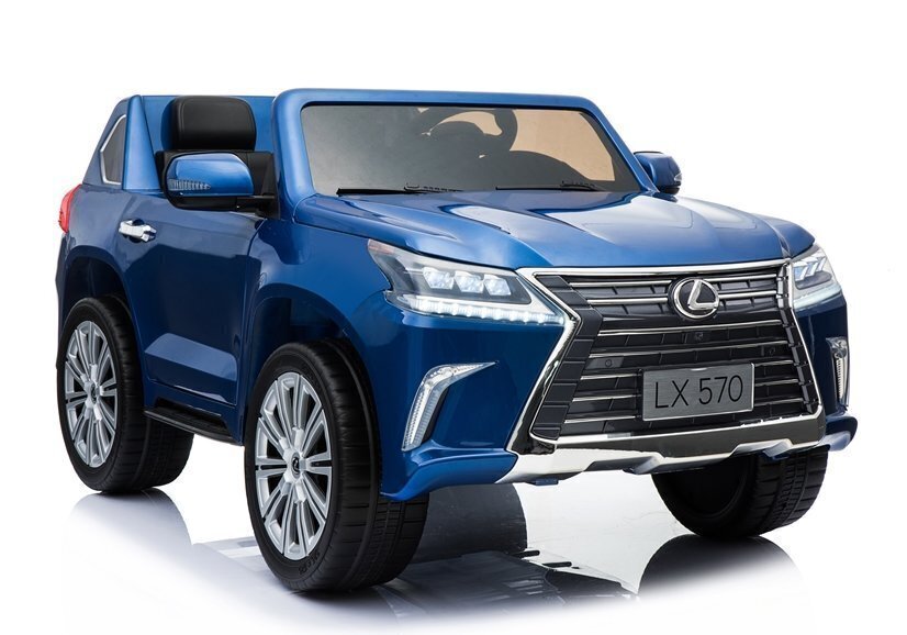 Divvietīgs bērnu elektromobilis Lexus DK-LX570, zils glancēts cena un informācija | Bērnu elektroauto | 220.lv