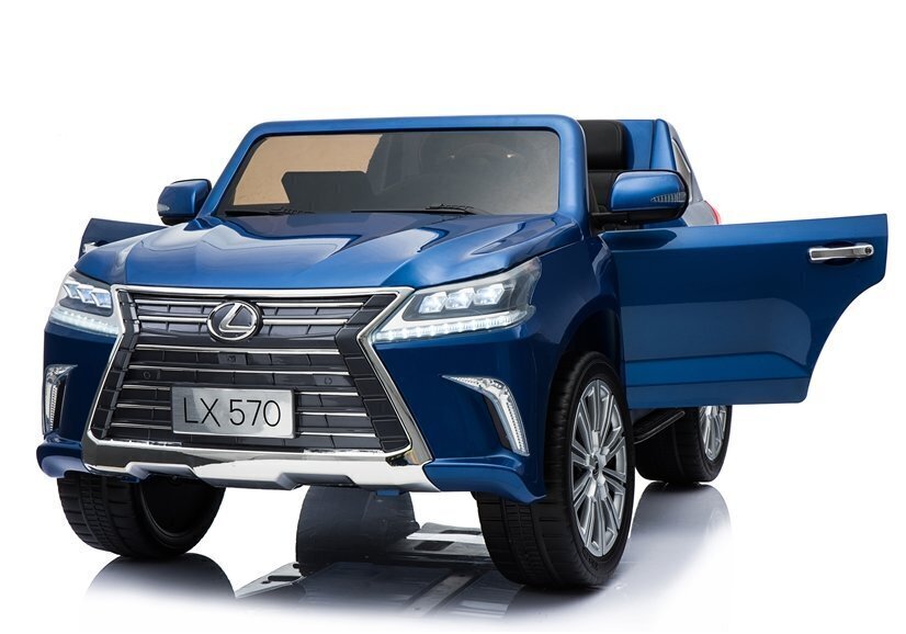 Divvietīgs bērnu elektromobilis Lexus DK-LX570, zils glancēts cena un informācija | Bērnu elektroauto | 220.lv