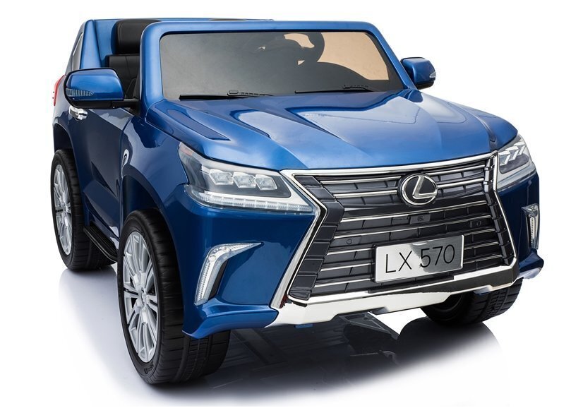 Divvietīgs bērnu elektromobilis Lexus DK-LX570, zils glancēts cena un informācija | Bērnu elektroauto | 220.lv