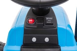 Vienvietīgs elektriskais traktors ar piekabi A009, zils цена и информация | Электромобили для детей | 220.lv