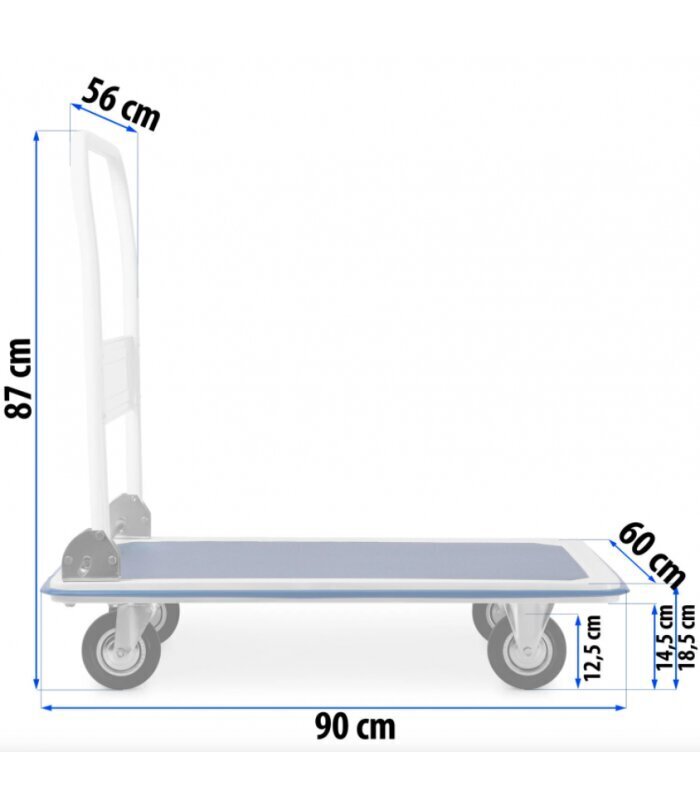 Platformas ratiņi ar rokturi līdz 300 kg cena un informācija | Rokas instrumenti | 220.lv