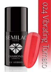 Hibrīda nagu laka Semilac 024 Vibrating Tomato, 7 ml цена и информация | Лаки для ногтей, укрепители | 220.lv