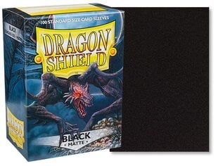 Чехлы для карточек Dragon Shield Standard Matte Black, 100 шт. цена и информация | Настольные игры, головоломки | 220.lv