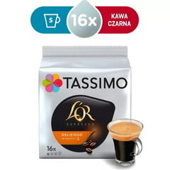 Kafijas kapsulas Jacobs TASSIMO LO'R ESPRESSO DELIZIOSO, 16 gab. cena un informācija | Kafija, kakao | 220.lv