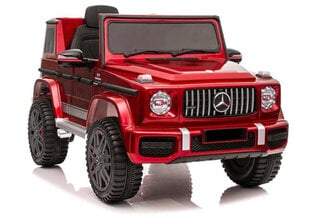 Одноместный электромобиль для детей Mercedes G63, красный глянцевый цена и информация | Электромобили для детей | 220.lv