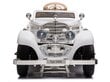 Divvietīgs elektromobilis Retro Mercedes 540K, balts cena un informācija | Bērnu elektroauto | 220.lv