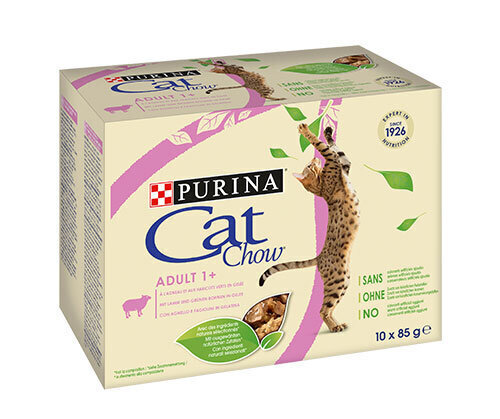 Purina Cat Chow Adult 1+ 85 g konservi kaķiem цена и информация | Konservi kaķiem | 220.lv