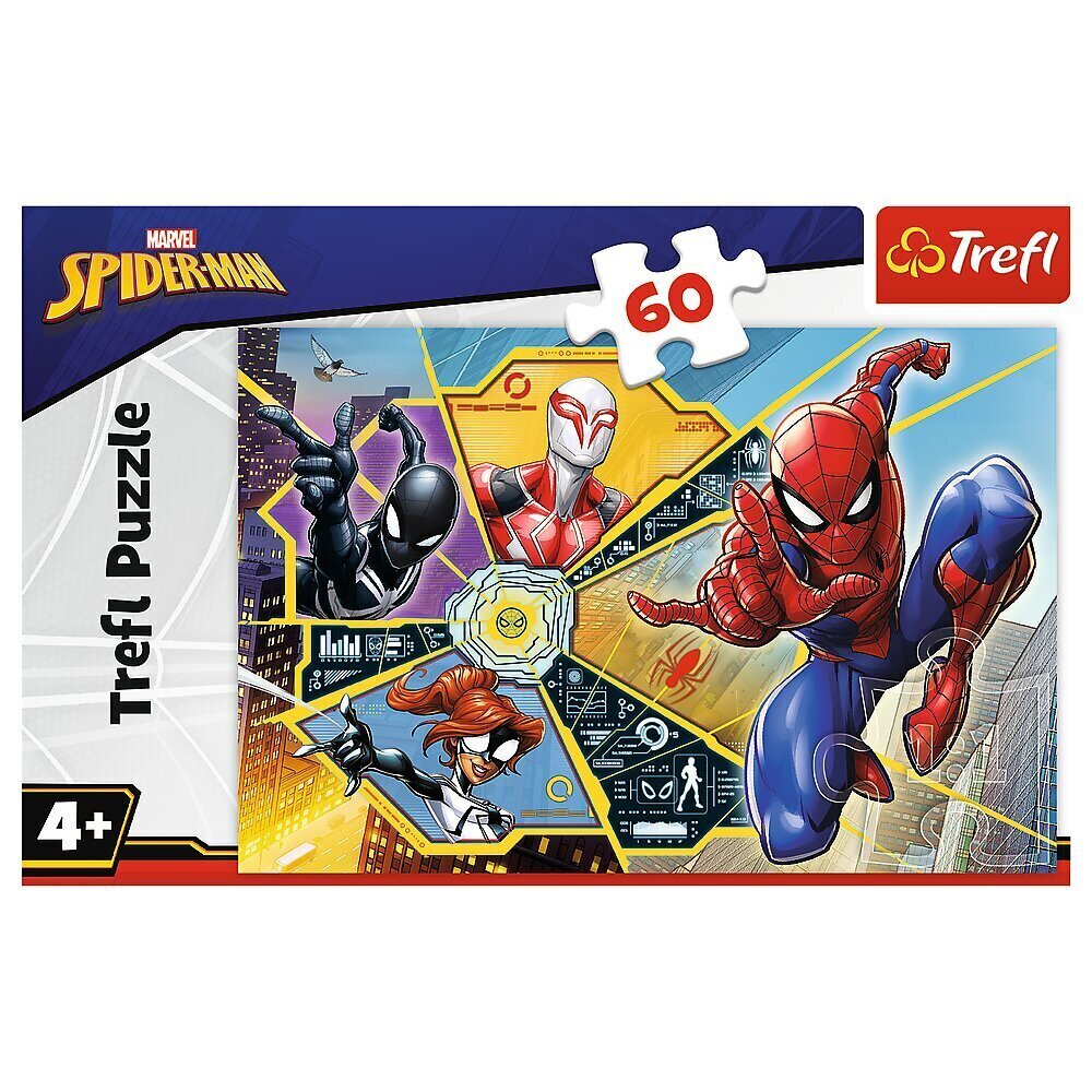 TREFL SPIDER-MAN Puzle "Zirnekļcilvēks", 60 gab. цена и информация | Puzles, 3D puzles | 220.lv