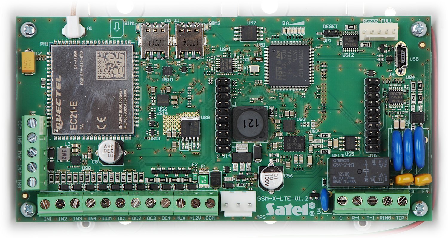 GSM KOMUNIKĀCIJAS MODULIS GSM-X-LTE SATEL cena un informācija | Drošības sistēmas, kontrolieri | 220.lv