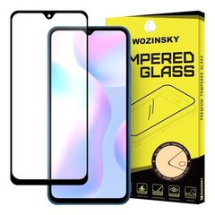 LCD aizsargstikls Wozinsky 5D pielāgots Xiaomi Redmi 9A/9C/9I/9AT, melns cena un informācija | Ekrāna aizsargstikli | 220.lv