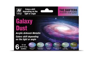 The Shifters Set – Galaxy Dust (6x 17ml) Vallejo 77092 Vallejo cena un informācija | Modelēšanas un zīmēšanas piederumi | 220.lv