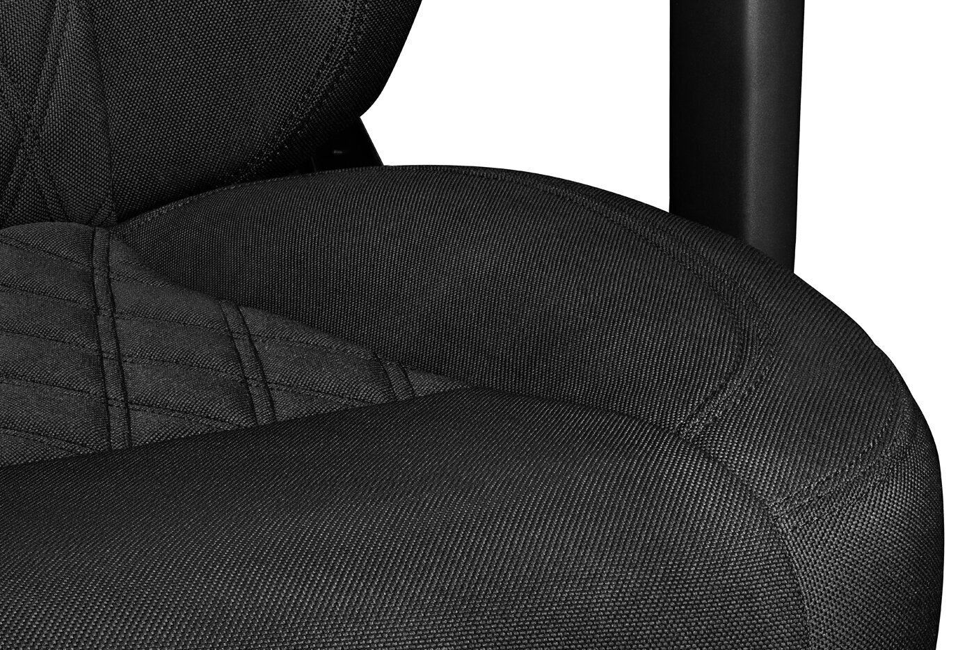 Datora krēsls Yumisu 2053 spēlētājiem, auduma polsterējums, melns cena un informācija | Biroja krēsli | 220.lv
