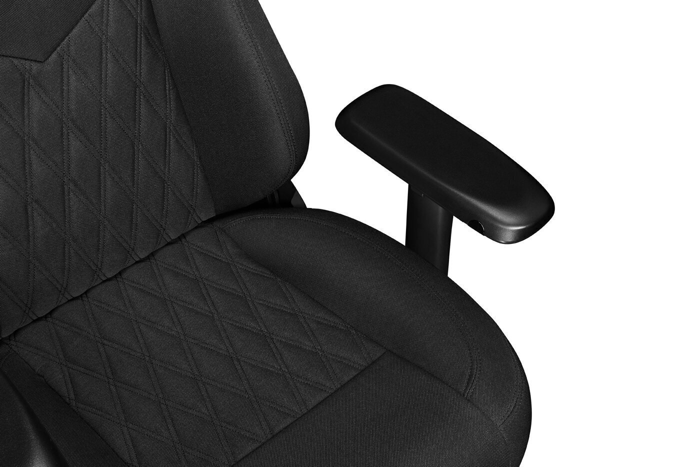 Datora krēsls Yumisu 2053 spēlētājiem, auduma polsterējums, melns цена и информация | Biroja krēsli | 220.lv