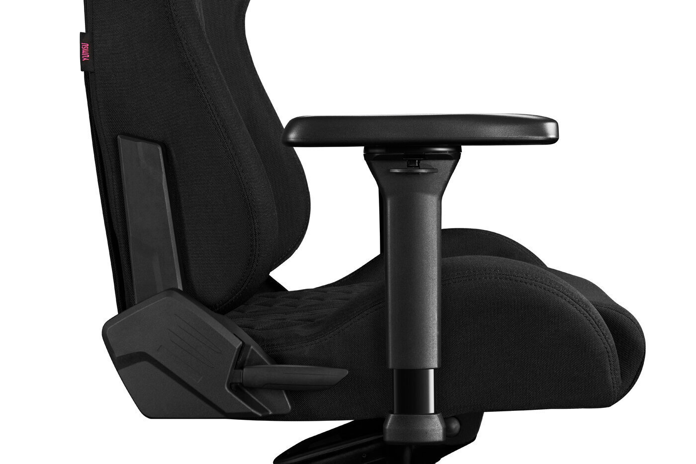 Spēļu krēsls Yumisu 2050, gobelēns, melns cena un informācija | Biroja krēsli | 220.lv