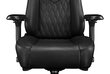 Datora krēsls Yumisu 2053 spēlētājiem, dabiskā āda, melns cena un informācija | Biroja krēsli | 220.lv
