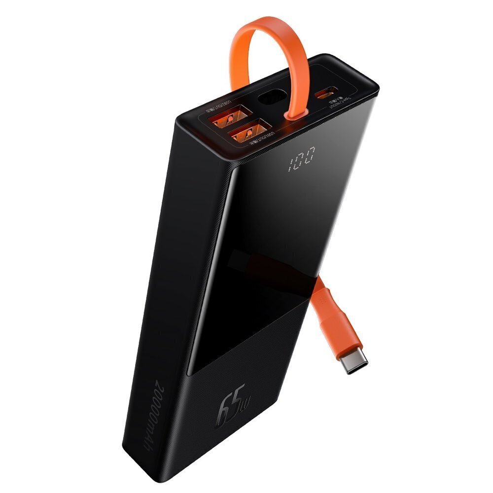 Rezerves barošanas avots PowerBank Base 20000mAh, PD, 2xUSB + USB-C, USB-C kabelis, 65W цена и информация | Lādētāji-akumulatori (Power bank) | 220.lv