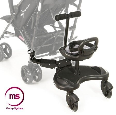 Papildu platforma Mr. Buggy ar sēdekli bērnu ratiņiem, ar LED apgaismotiem riteņiem cena un informācija | Bērnu aksesuāri | 220.lv