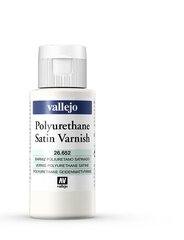 Satin Varnish 60 ml. 26652 Vallejo cena un informācija | Modelēšanas un zīmēšanas piederumi | 220.lv