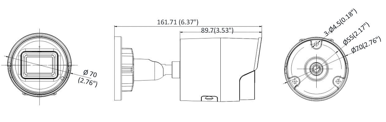 IP KAMERA DS-2CD2043G2-IU(2.8MM)(BLACK) ACUSENSE - 4 Mpx Hikvision cena un informācija | Novērošanas kameras | 220.lv