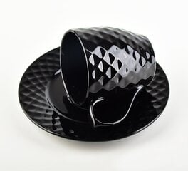 Diamond black чашка с блюдцем, 230 мл цена и информация | Стаканы, фужеры, кувшины | 220.lv