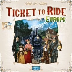 Galda spēle Ticket to Ride: Europe – 15th Anniversary, EN cena un informācija | Galda spēles | 220.lv