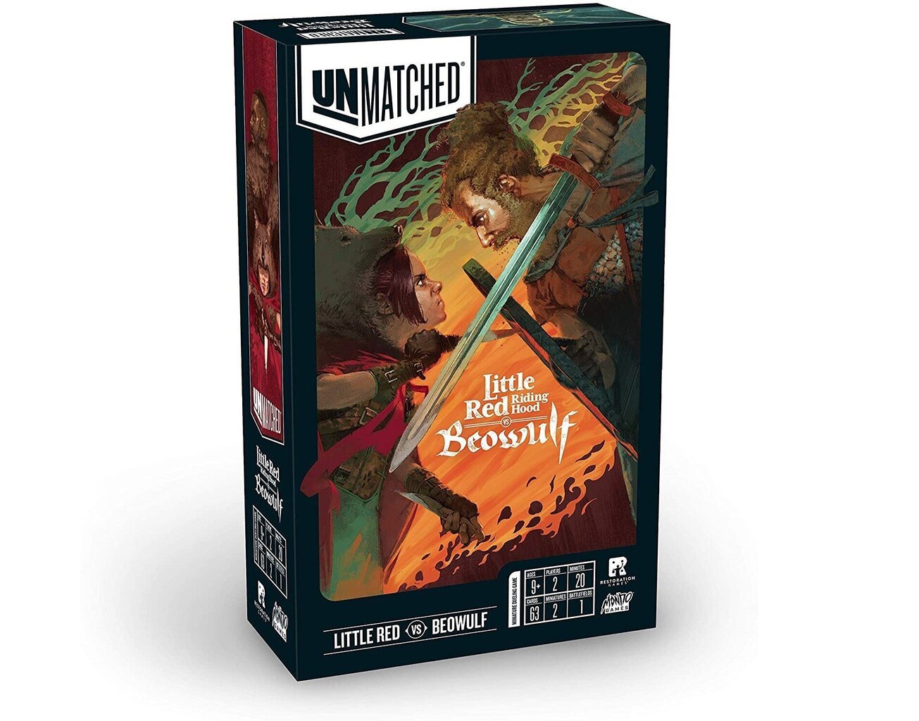 Galda spēle Unmatched: Little Red Riding Hood vs. Beowulf, EN цена и информация | Galda spēles | 220.lv